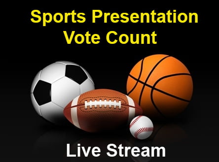 Live streaming a vote count or presentation night